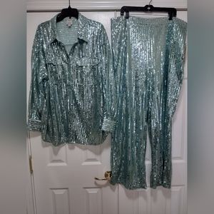 Jeannie Mai INC international concepts sequin set